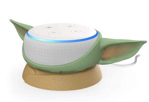 Youll Be All Ears With This Adorable Baby Yoda Amazon Echo Dot Stand