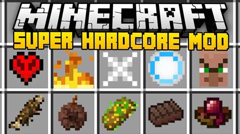 Minecraft Super Hardcore Mod Mod Showcase Youtube