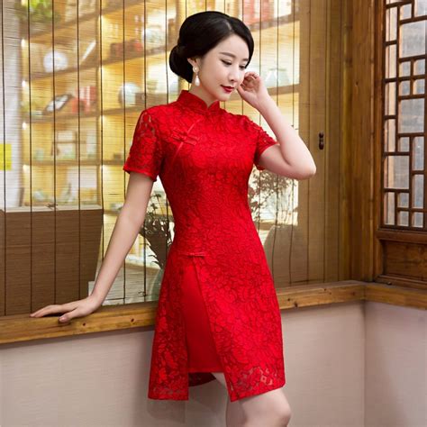Shanghai Story Lace Chinese Qipao Dress Vintage Chinese Cheongsam Dress