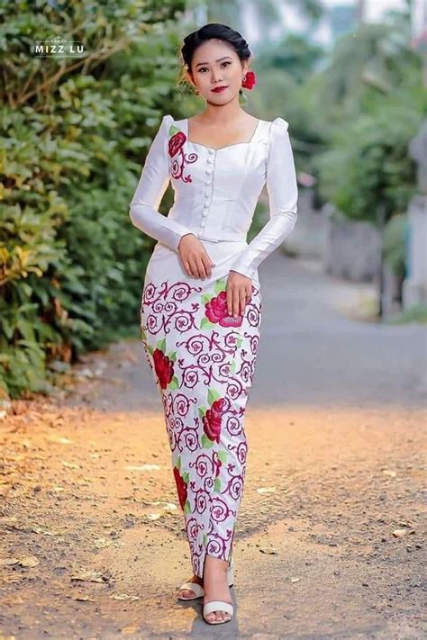 Burmese Clothing Myanmar Burmese Asian 2021 Dress Kattevyc