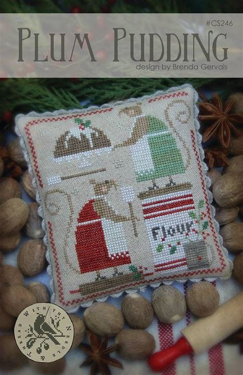 Counted cross stitch is a fun craft and there are many great patterns that you can stitch up to decorate your home and give as gifts. WITH THY NEEDLE & Thread "Plum Pudding" • Primitive ...