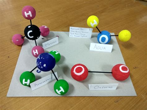 Modelos Moleculares Jugando Con La Química Trabajos De Alumnosas De