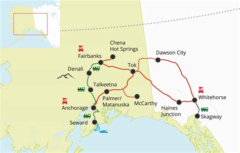 Discover Alaska And Yukon By Train And Car Gonorth Alaska