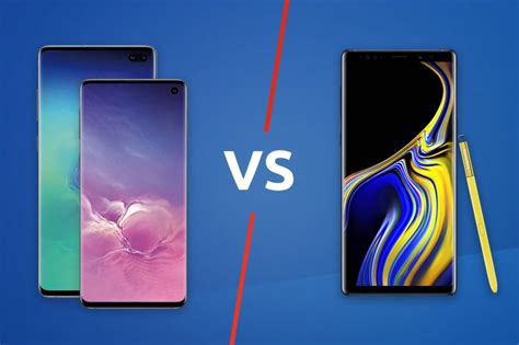 The samsung galaxy s10 and s10+ have a lot of similarities, but there are a couple of differences worth noting. Samsung Galaxy S10 / S10 Plus vs Samsung Galaxy Note 9 ...