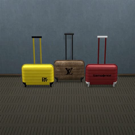 Leo 4 Sims Standing Suitcase Sims 4 Downloads