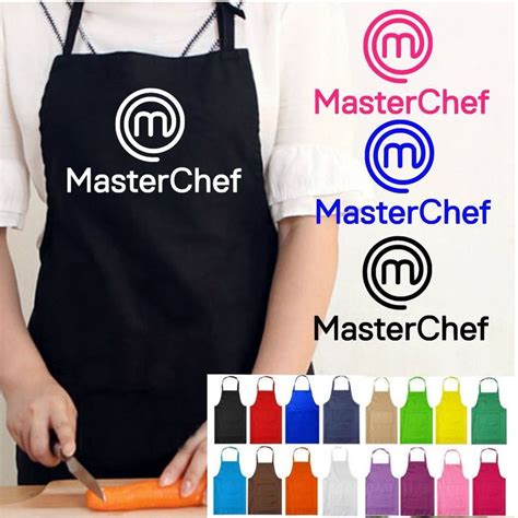 Masterchef Apron Cook Novelty Master Chef Tv Cooking Logo Design Funny