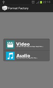 Format factory is a comprehensive audio, video, and photo converter and ripper that will satisfy simply pick your target format, load your content, and click on the start button that is clearly placed in the central location on the top of the app. Format Factory - Android Apps on Google Play