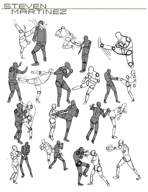 Character Design And Action Poses Fighting Poses Fighting Drawing