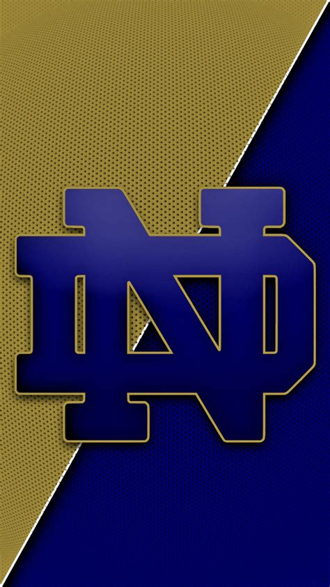 Notre Dame Fighting Irish Logo Wallpaper For Android Mobile Phone Hd