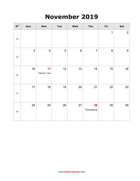 November 2019 Calendar Holidays Qualads