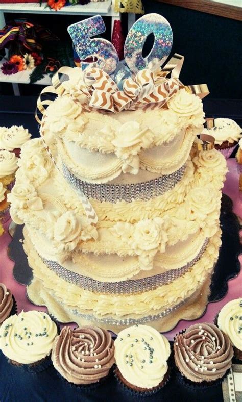 Congrats grad, happy anniversary, happy 25th anniversary, happy 50th anniversary, let's celebrate, christening, pink quinceanera. Le bebe cakes bakery 50th anniversary cake (With images ...