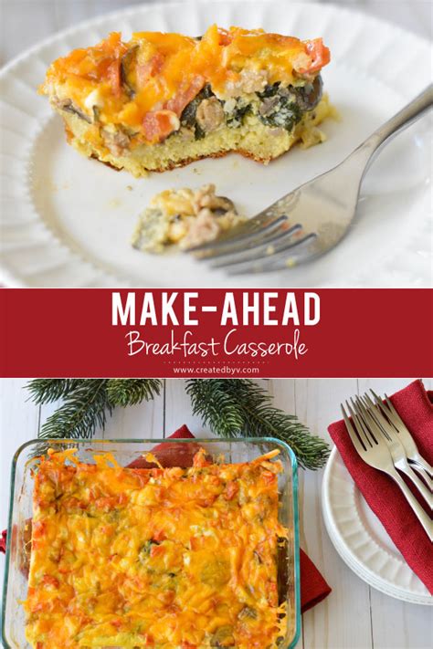 Day 11 ︎ Make Ahead Breakfast Casserole Created By V