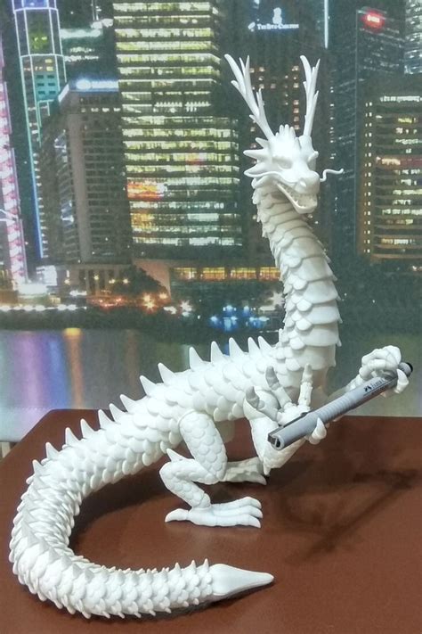Lung Oriental Articulated Dragon by 7Fish - Thingiverse | 3d printing