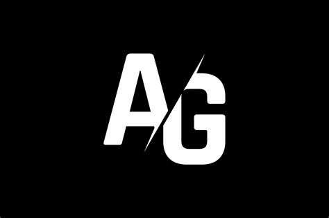 Monogram Ag Logo Design Grafica Di Greenlines Studios · Creative Fabrica