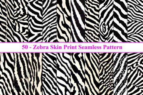 Zebra Skin Texture Seamless Pattern Illustration Par Fstock Creative
