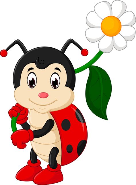 Cute Ladybug Cartoon 7916350 Vector Art At Vecteezy