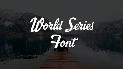 World Series Font Free Download