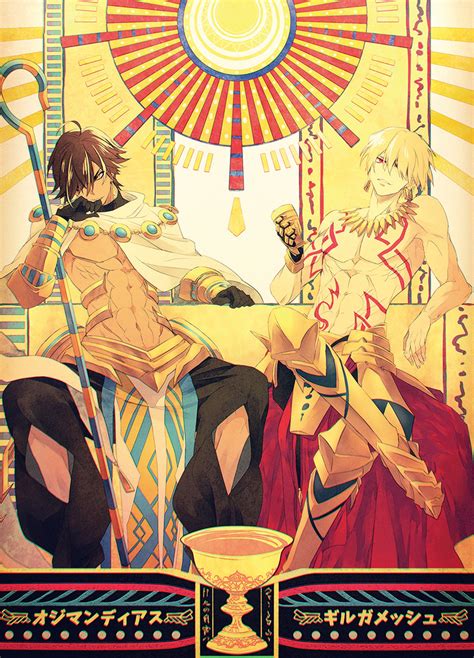 doujinshi illustration book fate grand order gilgamesh and nitocris and cleopatra and ozymandias