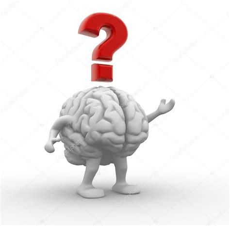 Human Brain With Question Mark Stock Photo By ©orlaimagen 59610907