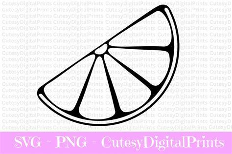 Lemon Slice Svg Lemon Svg Lemon Slice Files For Silhouettes Etsy In