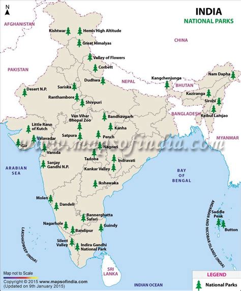 √ National Parks And Wildlife Sanctuaries In India