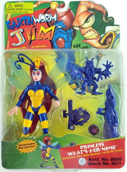 1995 Playmates Earthworm Jim 5 Princess Whats Her Name Action Figure