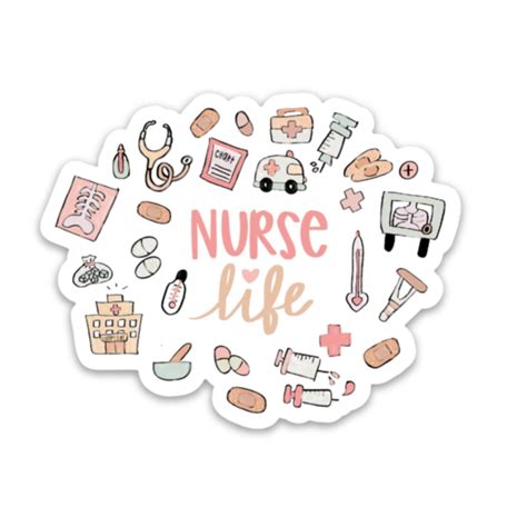 Nurse Sticker Nursing Student Sticker Np Sticker Medical Professional