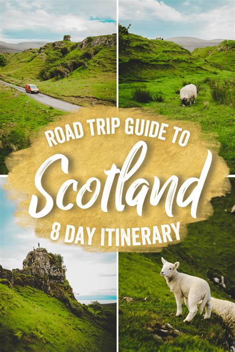 Road Trip Guide To Scotland 8 Day Itinerary Map Scotland Road Trip