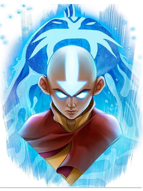 Aang Water Spirit Avatar The Last Airbender Legacy Series Portrait