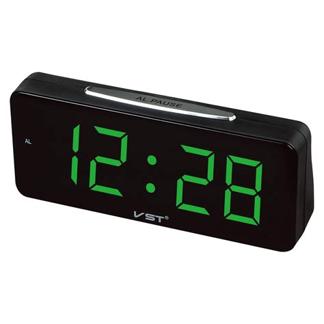 Led Big Numbers Electronic Desktop Clock Digital Alarm Clock Ac Power