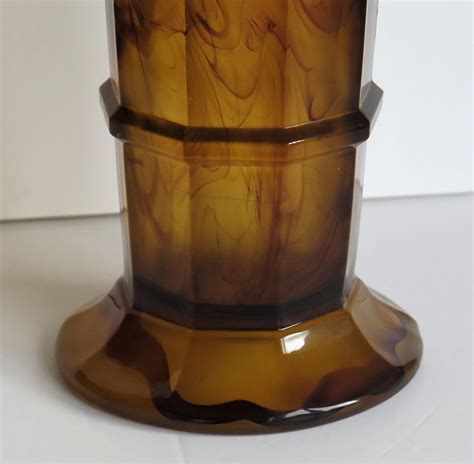 Art Deco Large Vase Cloud Glass By George Davidson English Ca 1930s At 1stdibs Glass Column