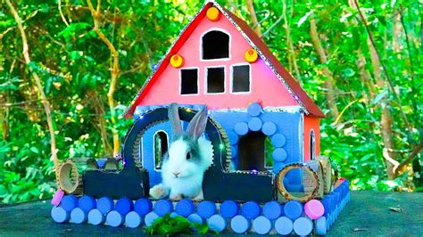 Traditional Techniques Craft Skills With Cardboard For Rabbit House
