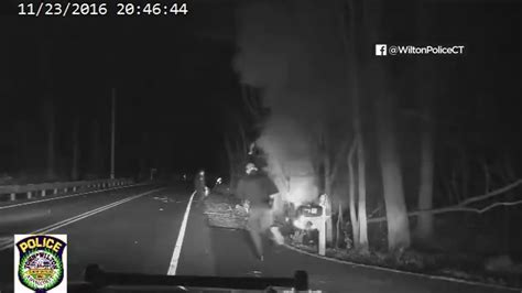 Dashcam Video Shows Officers Saving Man From Burning Vehicle Abc7 San