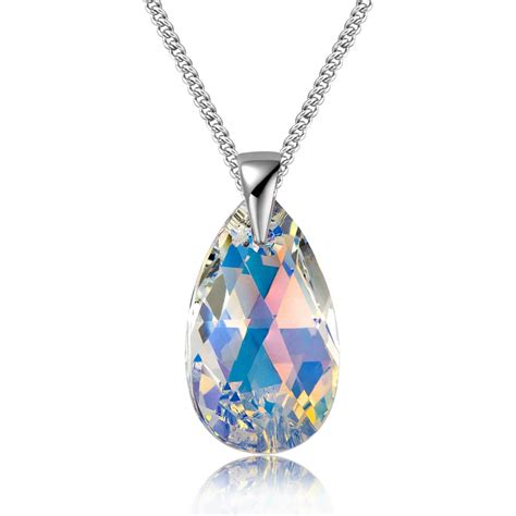 Aurora Borealis Necklace With Swarovski Crystals 24 Style