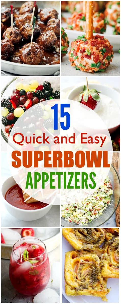 19 dip recipes for a winning super bowl party. 15 Quick and Easy Super Bowl Appetizers - Score a Super ...
