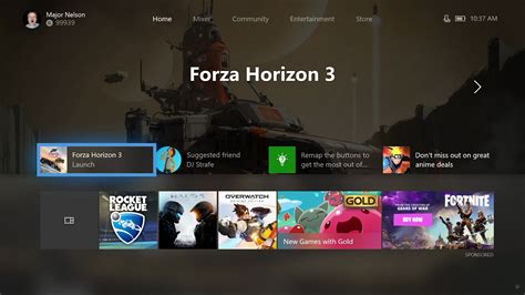 The Next Xbox One Dashboard Update Lets Players Customise Their Home Screen