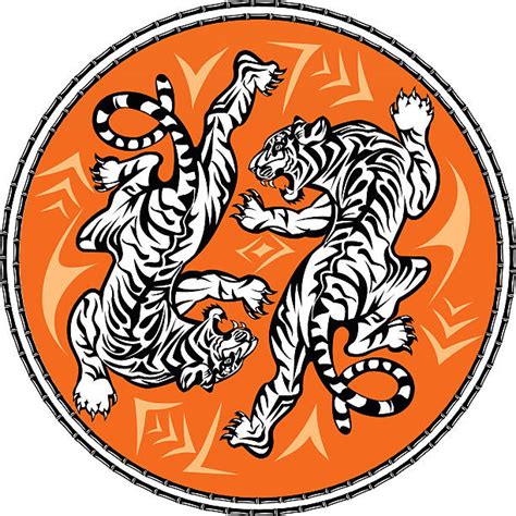 Royalty Free Tiger Jump Clip Art Vector Images