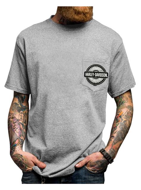 Download Harley-Davidson Men's Gear Badge Chest Pocket Short Sleeve ...