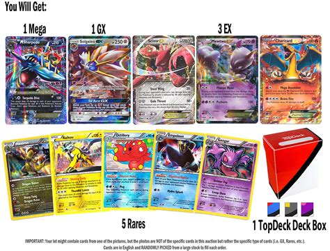 Pokemon Ultra Rare Lot 5 Random Cards All Ultra Rare 1 Gx 1 Mega 3