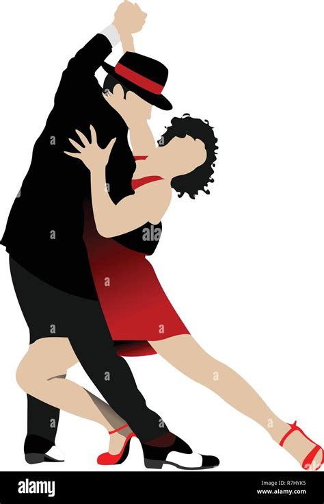couples dancing a tango stock vector image and art alamy