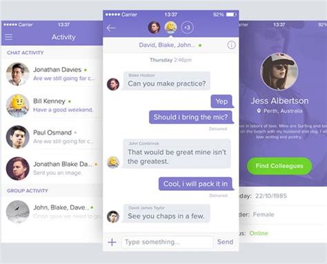 33 Clean Chat Interfaces For Mobile App Designers Bittbox