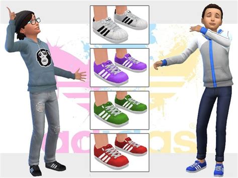 Adidas Shoes For Sims Kids The Sims 4 Catalog Sims 4 Children Sims