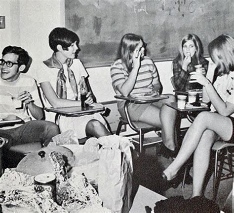 mini skirts in the classroom in the past ~ vintage everyday