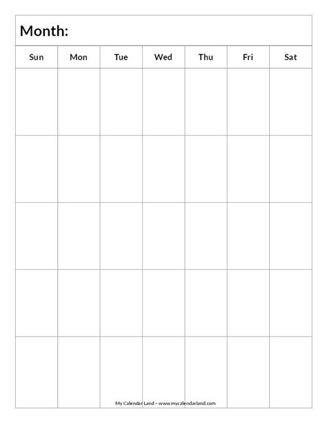 Free Printable Blank Calendar Templates Calendarkart Artofit