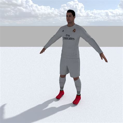 Cristiano Ronaldo Modelo 3d 9 Blend Dae Fbx Free3d