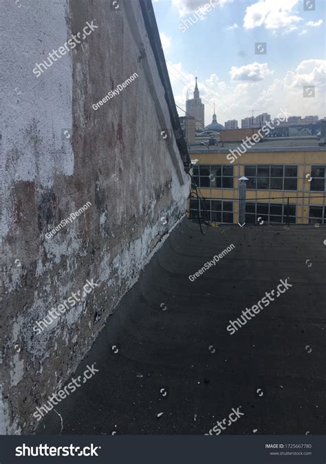 Old Shabby Wall On Rooftop Downtown Stock Photo 1725667780 Shutterstock