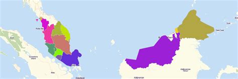 Peninsular malaysia is located on the malay peninsula. Malaysian States Map