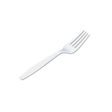 Branded Dixie Plastic Forks Heavyweight White 1000 Ct Pack Of 1