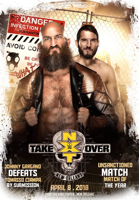 Tommaso Ciampa Vs Johnny Gargano Nxt Takeover 2018 By Workoutf On
