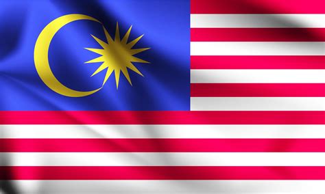 bandeira 3d da malásia 1229072 Vetor no Vecteezy